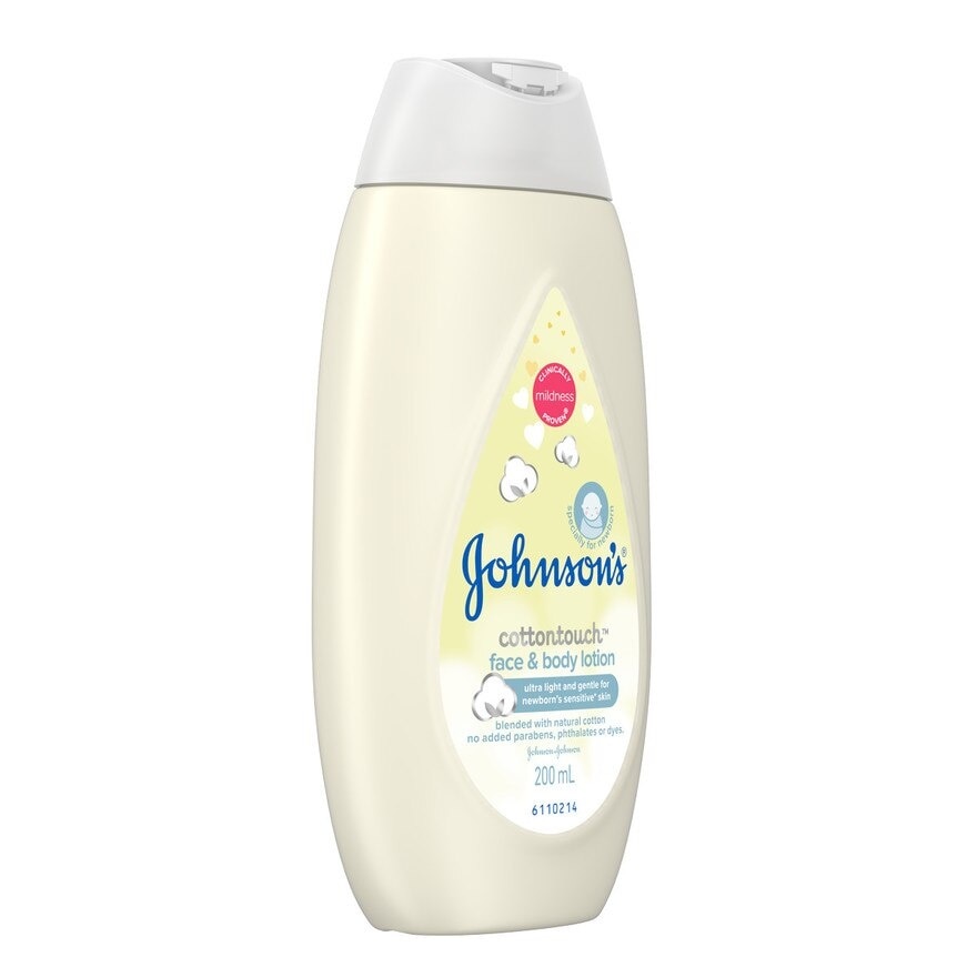 Johnson's CottonTouch Baby Lotion 200ml- Newborn, Lotion for Baby, Baby Essentials, Baby Care