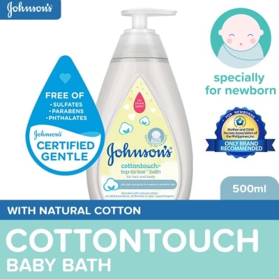 JOHNSONS BABY Johnson's CottonTouch Baby Wash 500ml-Newborn, Baby Essentials,Baby Bath,Body Wash For Baby