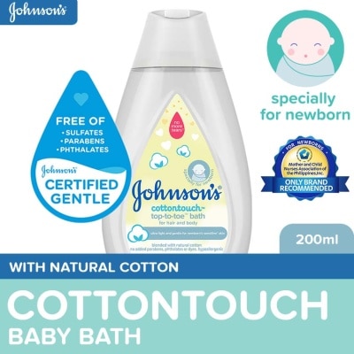 JOHNSONS BABY Johnson's CottonTouch Baby Wash 200ml-Newborn,Baby Essentials,Baby Care,Baby Bath,Body Wash For Baby