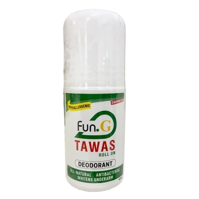 FUN G Tawas Roll On All-Natural Antibacterial whitens underarm 60ml