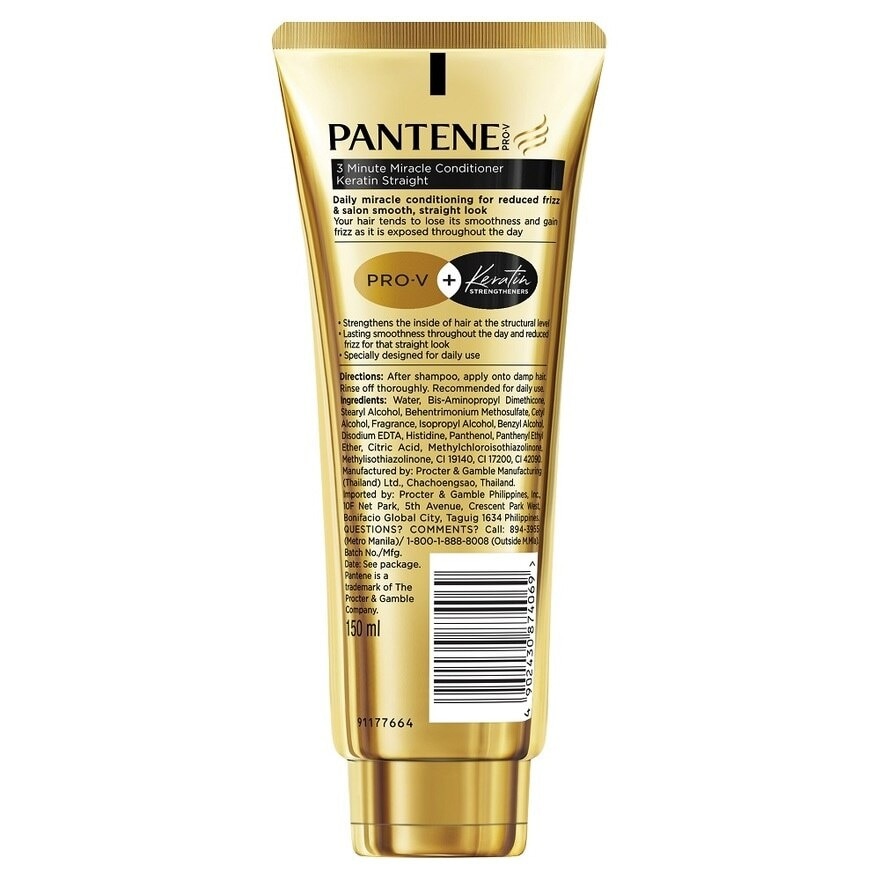 3 Minute Miracle Intensive Conditioner Keratin Straight 150mL