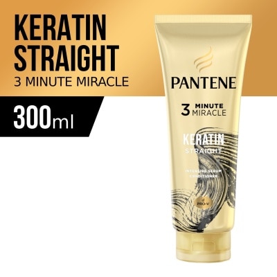 PANTENE 3-Minute Miracle Keratin Straight Intensive Conditioner (300mL)