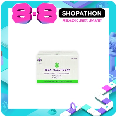 MEGA - MEGA 500 mg Moringa Oleifera + 100 mg Non-Acidic Vitamin C Sold Per Piece image
