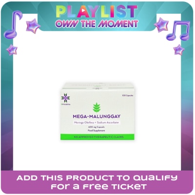 MEGA - MEGA 500 mg Moringa Oleifera + 100 mg Non-Acidic Vitamin C Sold Per Piece