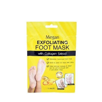 MEGAN Exfoliating Foot Mask with Collagen 1 Pair