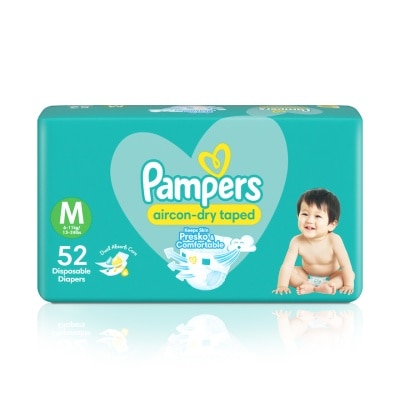 PAMPERS Baby Dry Taped Jumbo Diaper Medium 52s