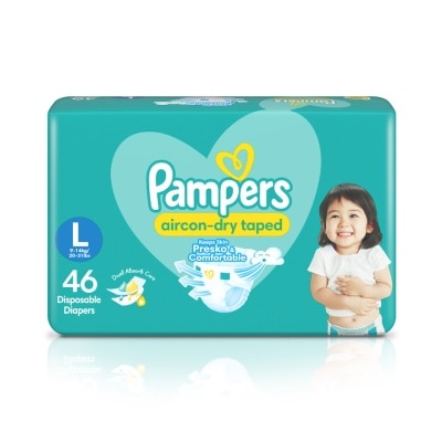 PAMPERS Baby Dry Taped Diaper Large 46s