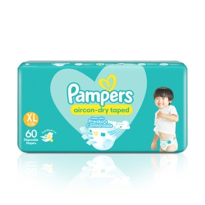 PAMPERS Baby Dry Taped Diapers Extra Large (28-35 lbs) 60 pcs