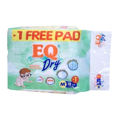 EQ Dry Diaper Medium 18s