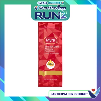 MYRA E Smooth Glow Whitening Facial Wash 10ml image