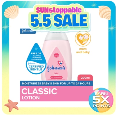 JOHNSONS BABY - Johnson's Baby Lotion 200ml - Lotion for Baby, Kids, Baby Essentials, Baby Care, Baby Body Lotion