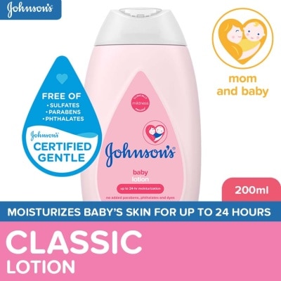 JOHNSONS BABY Johnson's Baby Lotion 200ml - Lotion for Baby, Kids, Baby Essentials, Baby Care, Baby Body Lotion