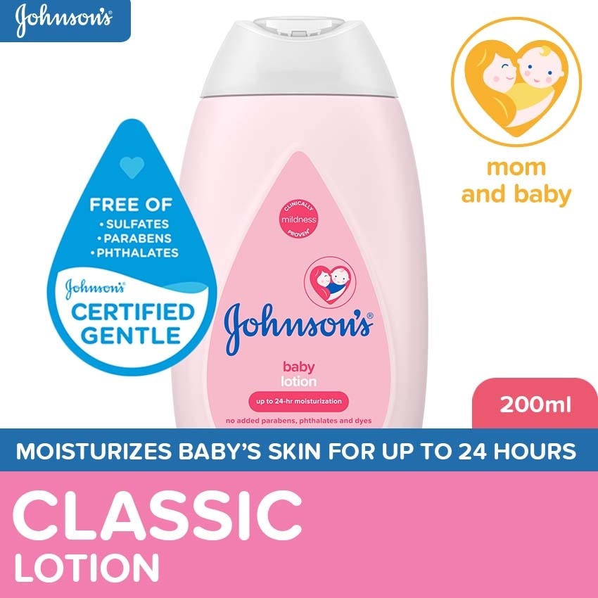 Johnson's Baby Lotion 200ml - Lotion for Baby, Kids, Baby Essentials, Baby Care, Baby Body Lotion