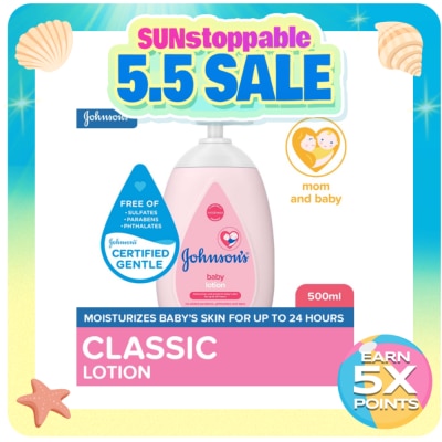 JOHNSONS BABY - Johnson's Baby Lotion 500ml - Lotion for Baby, Kids, Baby Essentials, Baby Care, Baby Body Lotion
