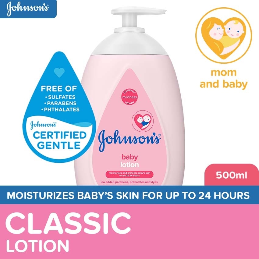 Johnson's Baby Lotion 500ml - Lotion for Baby, Kids, Baby Essentials, Baby Care, Baby Body Lotion