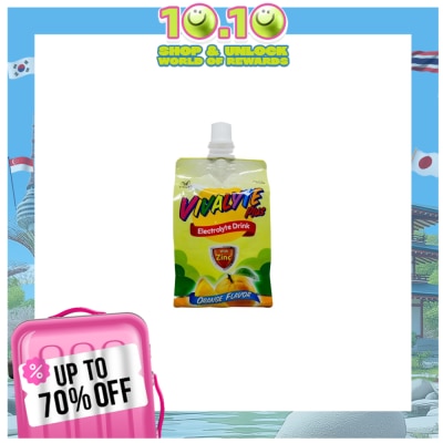 VIVALYTE Sodium 230mg Potassium 200mg Total Carbohydrates 5g Sugar 4g Orange Flavor Bottle 250mL