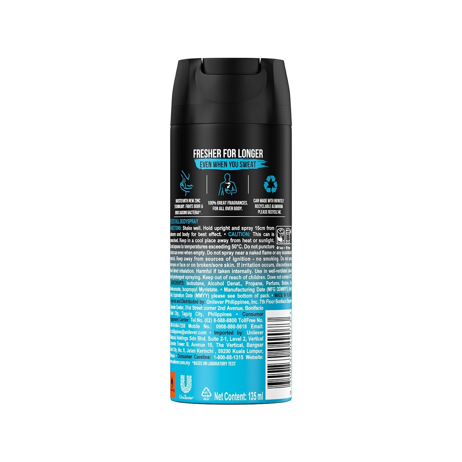 Axe Body Spray Ice Chill 135ML