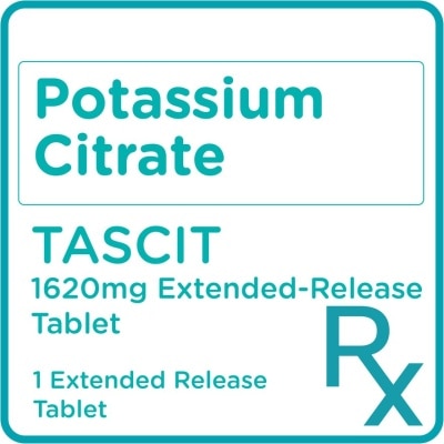 TASCIT Potassium Citrate 1620mg 1 Tablet [PRESCRIPTION REQUIRED]