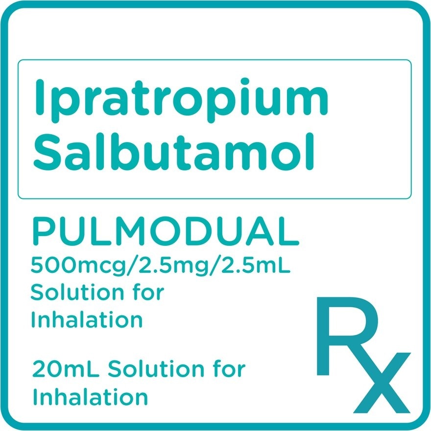 Ipratropium + Salbutamol 500mcg/2.5mg/2.5mL Solution for Inhalation 20mL [PRESCRIPTION REQUIRED]