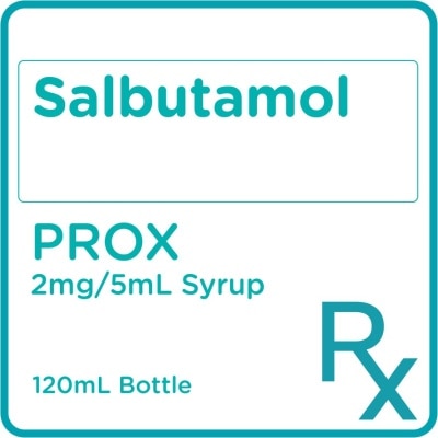 PROX Salbutamol 2mg/5mL Syrup 120mL [PRESCRIPTION REQUIRED]