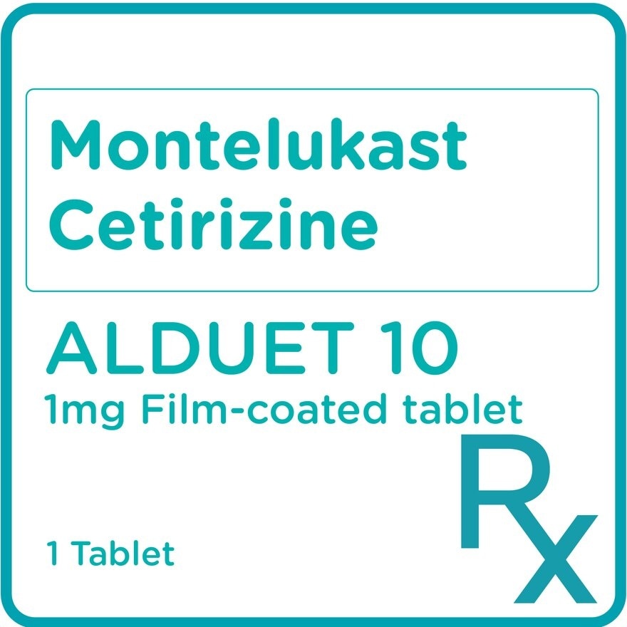 Montelukast Cetirizine 1mg 1 Tablet [PRESCRIPTION REQUIRED]