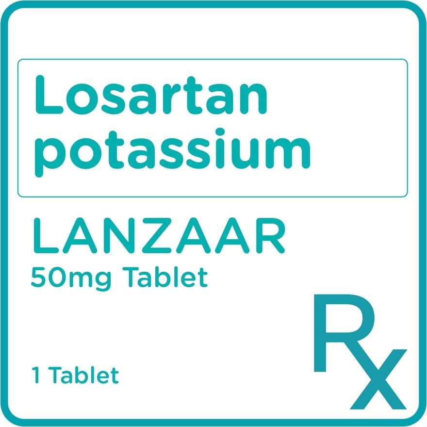 Losartan Potassium 50mg 1 Tablet [PRESCRIPTION REQUIRED]