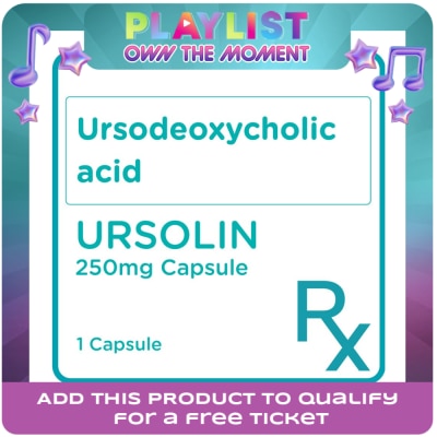 URSOLIN - URSOLIN Ursolin Ursodeoxycholic acid 250mg Sold Per Piece [Prescription Required]