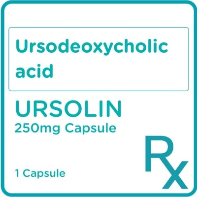 URSOLIN URSOLIN Ursolin Ursodeoxycholic acid 250mg Sold Per Piece [Prescription Required]