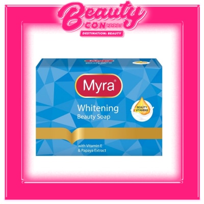 MYRA E Whitening Bar Soap with Papaya and Vitamin E 90g