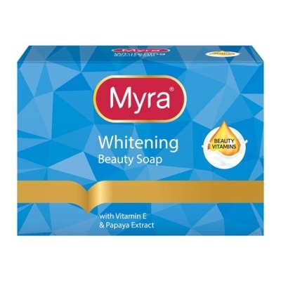 MYRA E Whitening Bar Soap with Papaya and Vitamin E 90g