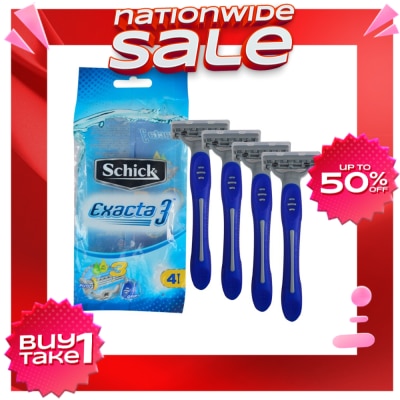 SCHICK Exacta 3 Disposables 4pcs