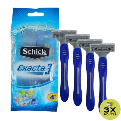 SCHICK Exacta 3 Disposables 4pcs