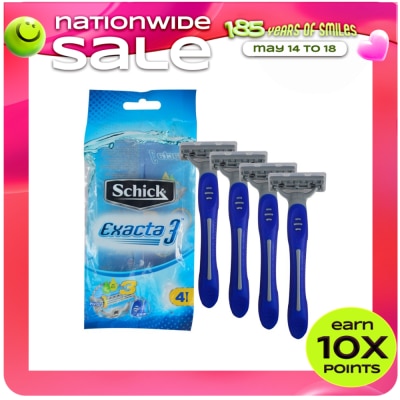 SCHICK - Exacta 3 Disposables 4pcs