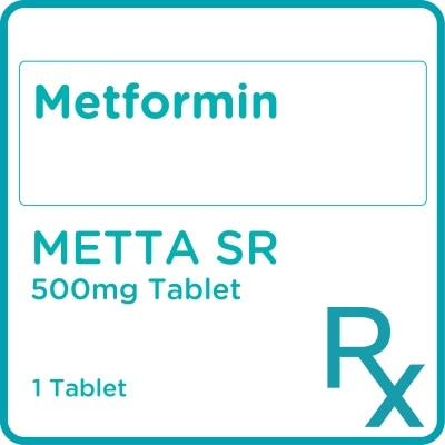 METTA Metformin 500mg 1 Tablet [PRESCRIPTION REQUIRED]