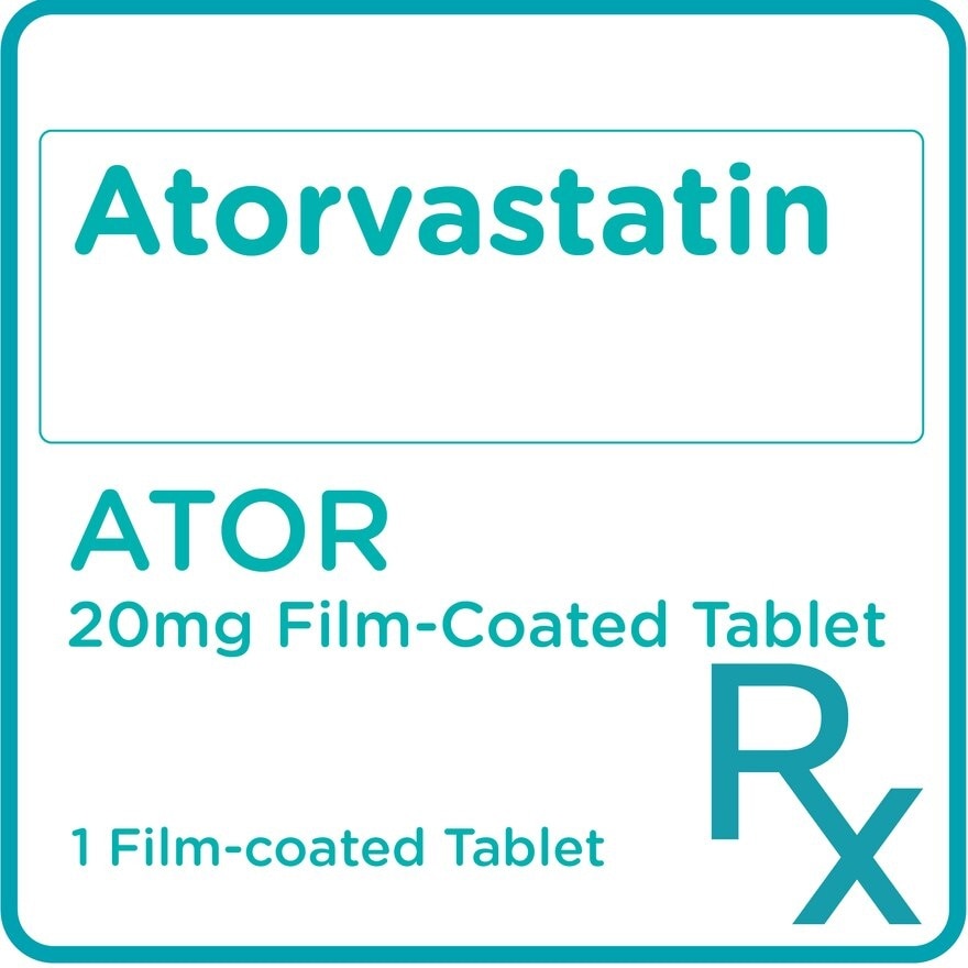 Atorvastatin Calcium 20mg 1 Film-coated Tablet [PRESCRIPTION REQUIRED]