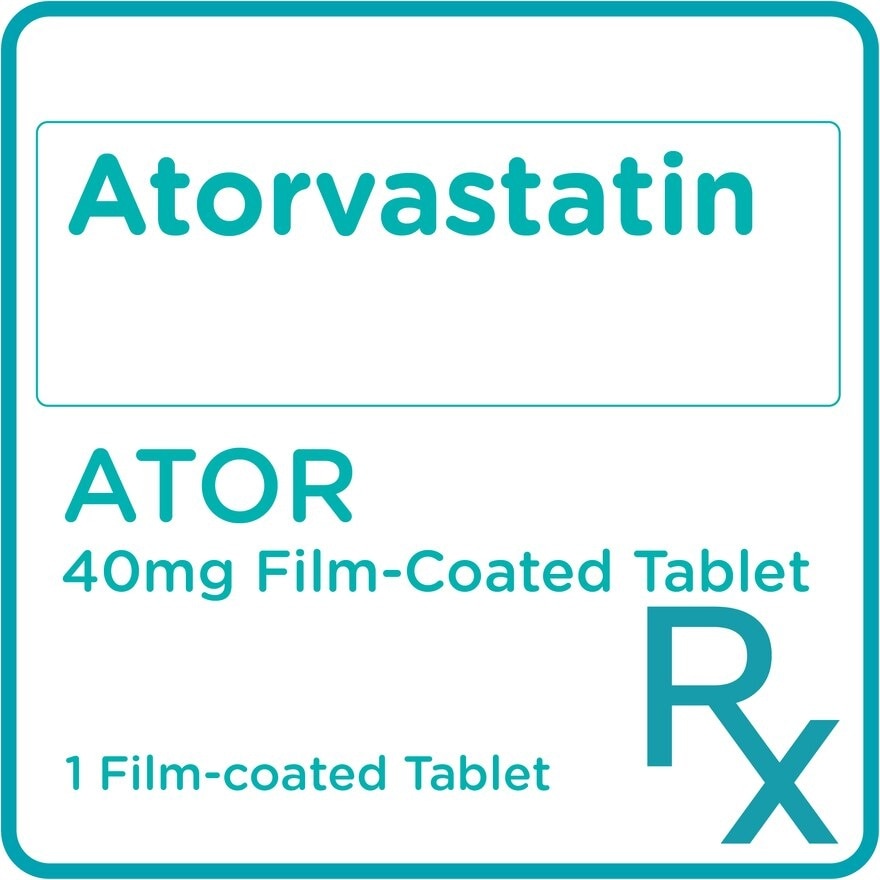 Atorvastatin Calcium 40mg 1 Film-coated Tablet [PRESCRIPTION REQUIRED]