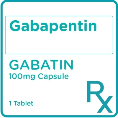 GABATIN Gabapentin 100mg 1 Capsule [PRESCRIPTION REQUIRED]