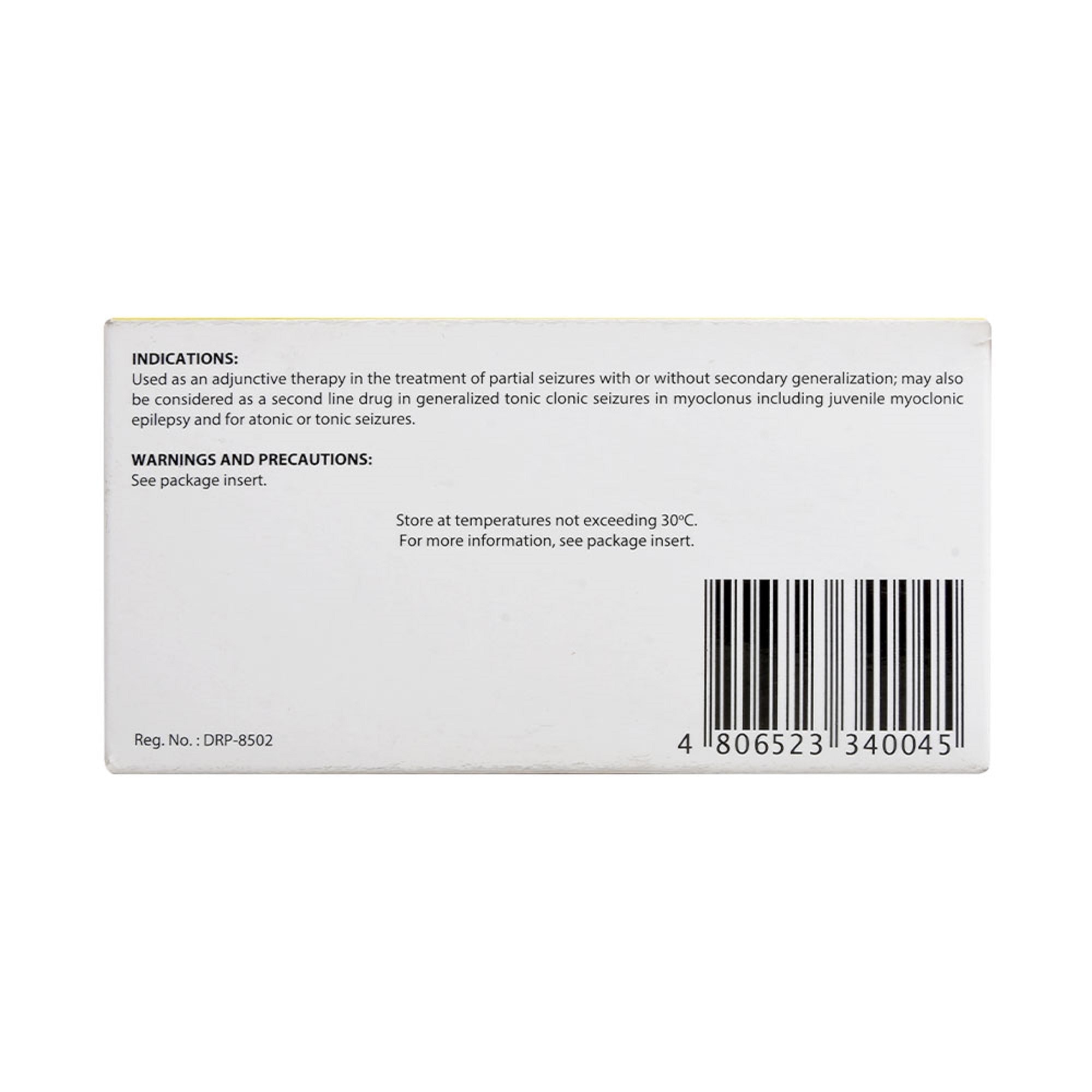 Levetiracetam 500mg 1 Film-coated Tablet [PRESCRIPTION REQUIRED]