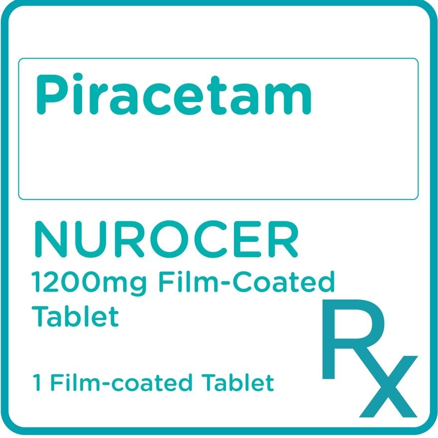 Nurocer Piracetam 1200mg 1 Tablet [Prescription Required]