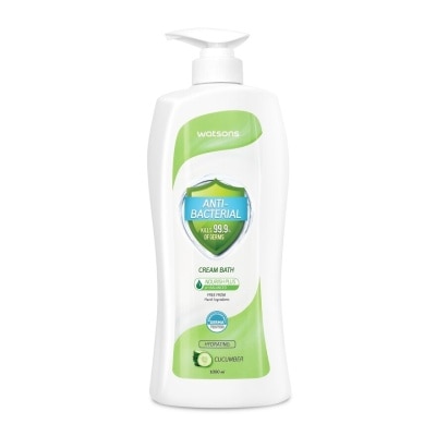 WATSONS Anti-Bacterial Cream Bath Cucumber Scent 1L