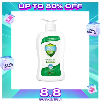 WATSONS Anti-Bacterial Cream Hand Wash Pine Scent 500ml