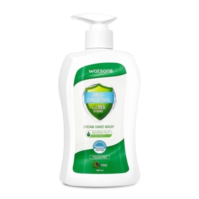 WATSONS Anti-Bacterial Cream Hand Wash Pine Scent 500ml