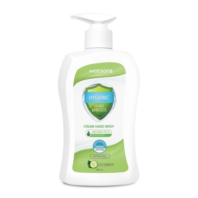 WATSONS Anti-Bacterial Cream Hand Wash Cucumber Scent 500ml