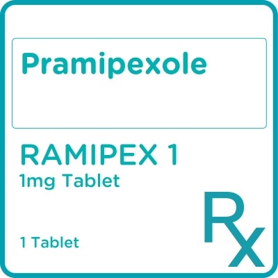 RAMIPEX 1 Pramipexole 1mg 1 Tablet [PRESCRIPTION REQUIRED]