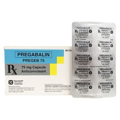 PREGEB - PREGEB PREGEB 75 75mg Capsule Sold Per Piece [PRESCRIPTION REQUIRED]