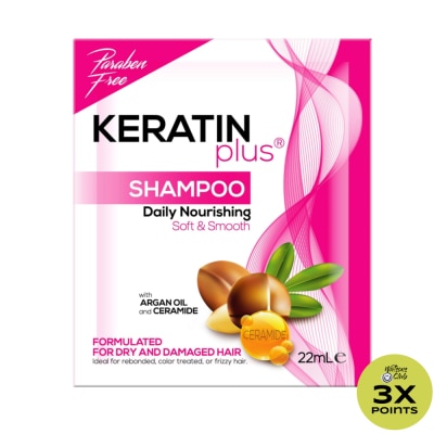 KERATIN PLUS Shampoo Daily Nourishing 22ML 6S