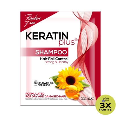 KERATIN PLUS Shampoo Hair Fall Control 22ML 6S