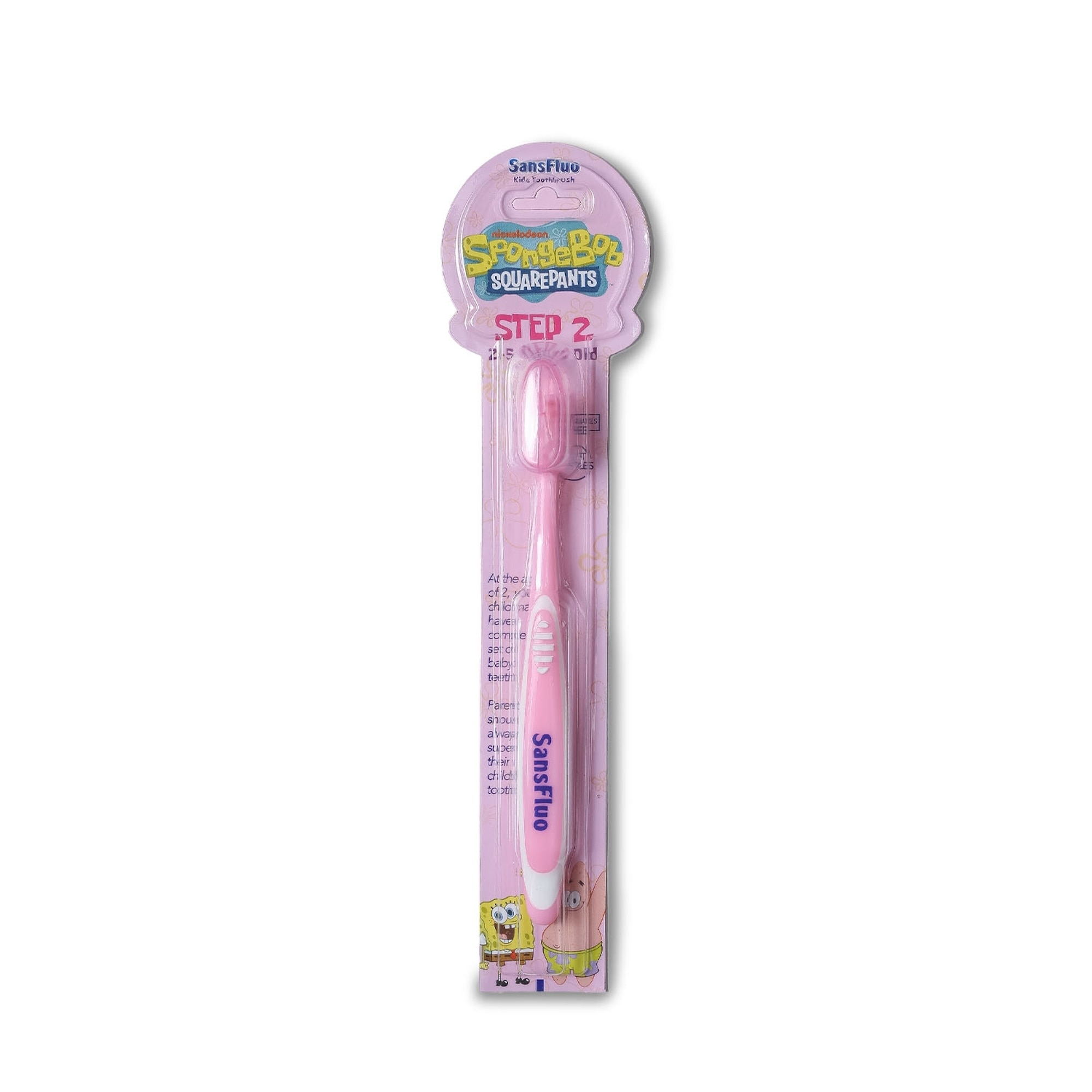 Kids Toothbrush for 2-5 Years Old - Pink