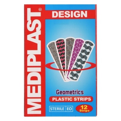 MEDIPLAST Plastic Strips Geometrics Design 12s