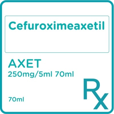 AXET Cefuroxime Axetil 250mg/5ml 70ml [PRESCRIPTION REQUIRED]